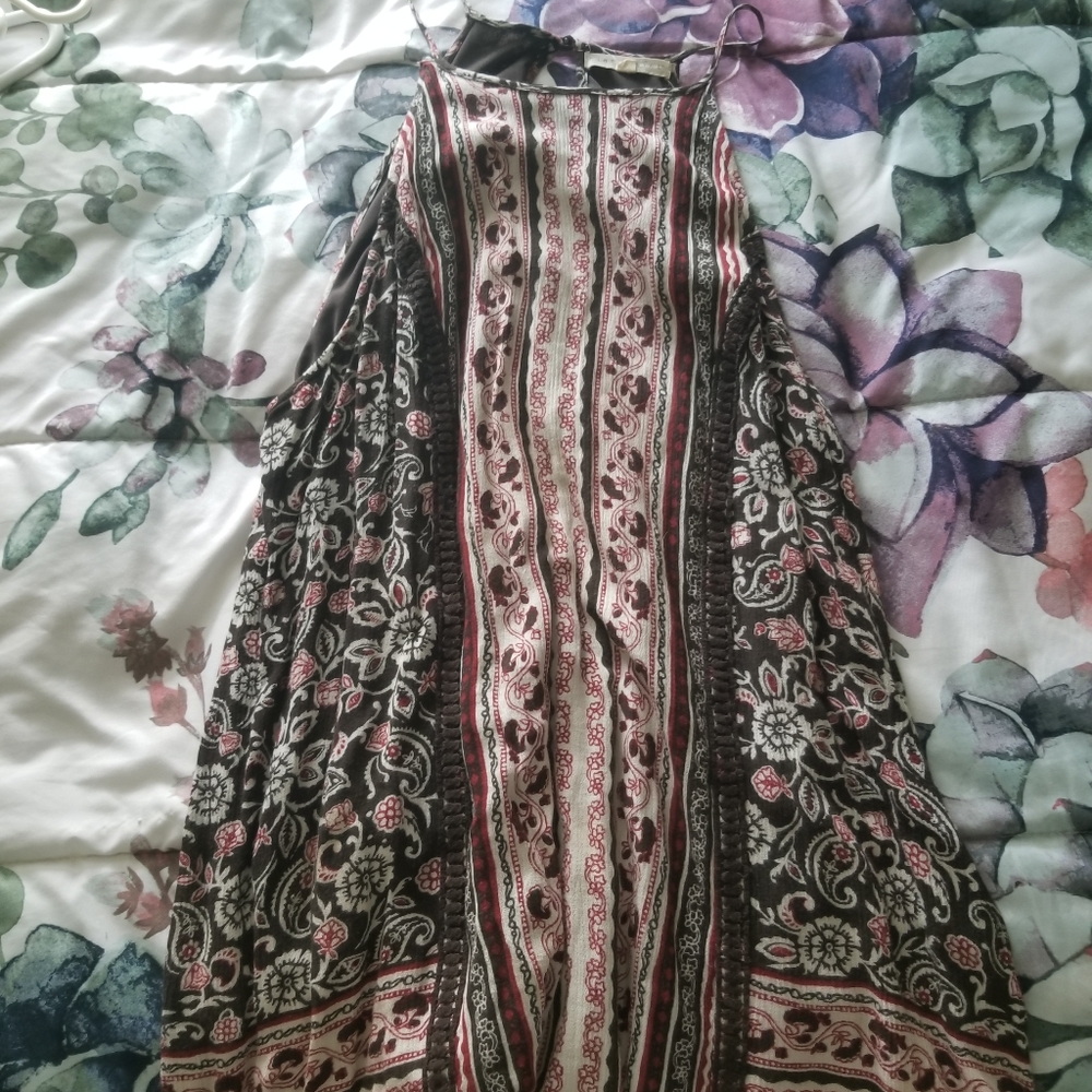 Boho flowy pattern dress